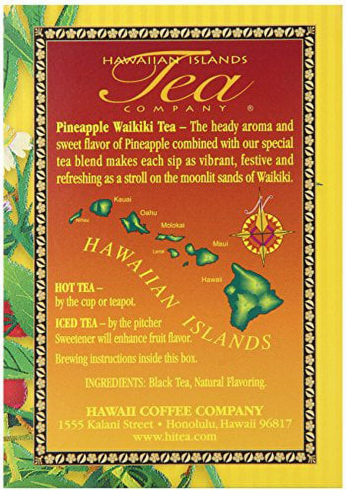 Hawaiian Island Hawaiian Island Tropical Black Tea, 20 ea