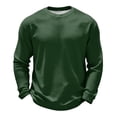 thumbnail image 3 of Oazcsf Waffle Thermal Long Sleeve for Men Warm Crew Neck Pullover Sweater Lightweight Casual Fall Undershirts Big and Tall Winter Top, 3 of 5
