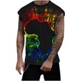 thumbnail image 1 of Hombres Moda Casual Impresión Suéter Cuello Redondo Tanque Deportivo, 1 of 6