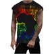 thumbnail image 1 of Hombres Moda Casual Impresión Suéter Cuello Redondo Tanque Deportivo, 1 of 6