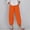 Orange, variant on Womens Pants Plus Size Palazzo Casual Pants Pajamas Gray High Wide-Leg Cropped Heated Pants for Women,XXXXL