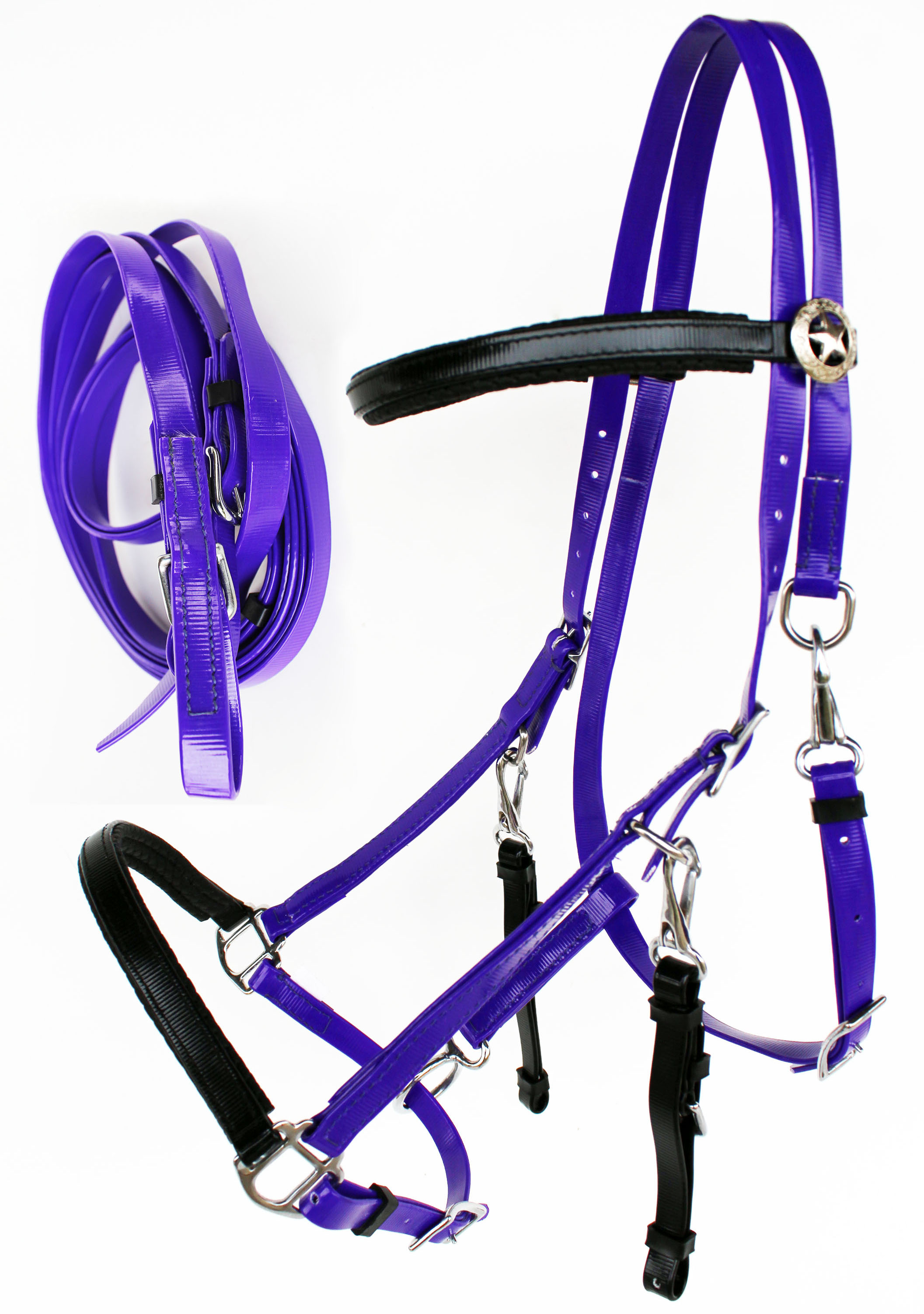 English Tack COB Biothane Endurance HalterBridle Combo w/ Reins 40HS77