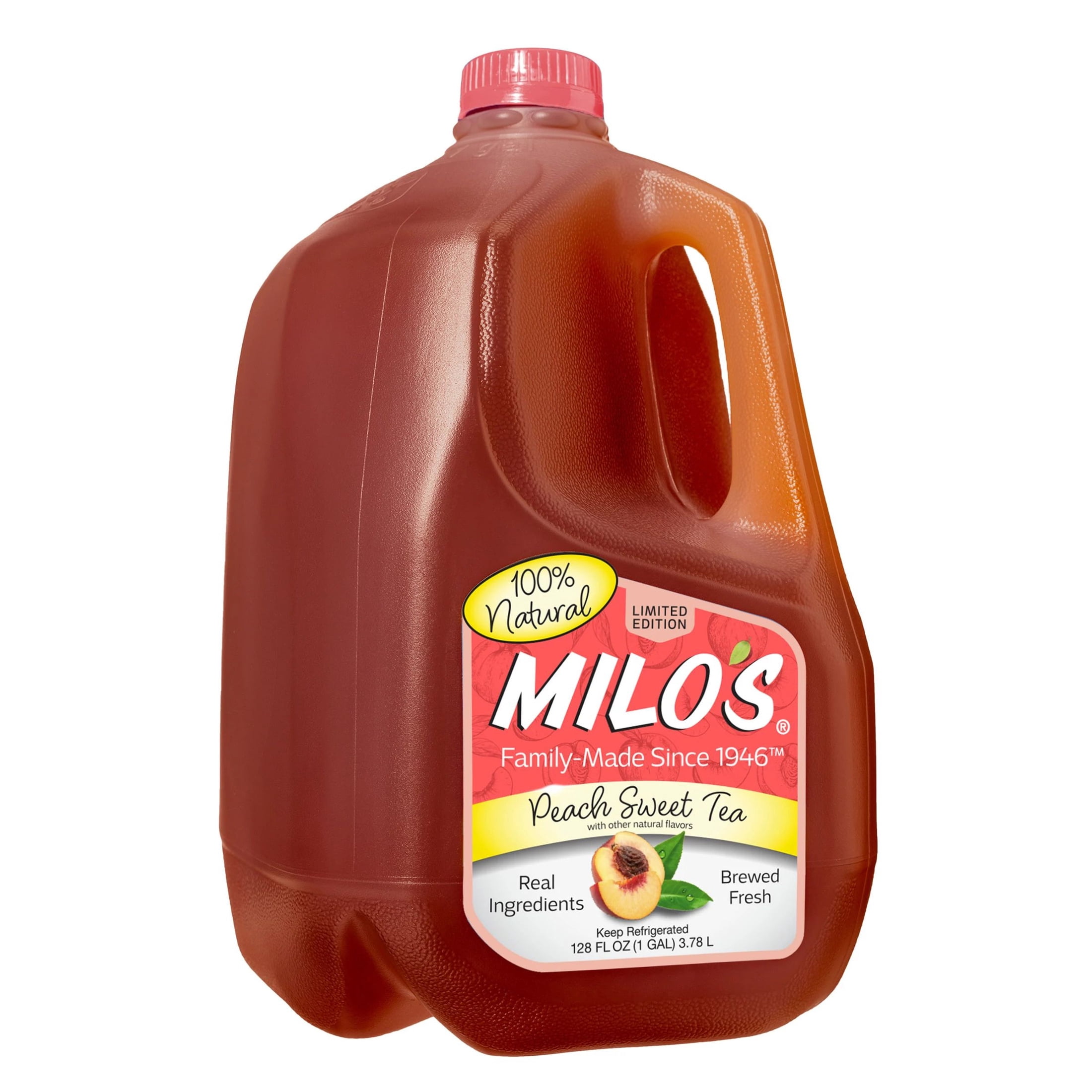 Milo's Peach Sweet Tea, 128 fl oz