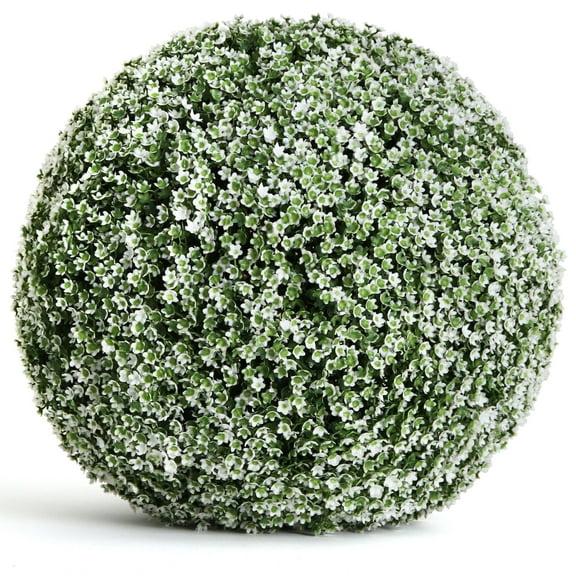 3rd Street Inn 21" XXL Baby's Breath Indoor/Outdoor Artificial Topiary Ball - 1 Pack