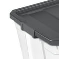 thumbnail image 6 of Sterilite Extra Large Storage Bin, 200 Quart Clear Plastic Storage Container with Latch Lid, Dark Gray, Pack of 3, 6 of 9