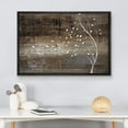 thumbnail image 3 of wall26 Canvas Print Wall Art White Tree Silhouette with Blowing Leaves on Vintage Wood Panels Nature Wilderness Modern Art Rustic Relax/Calm for Living Room, Bedroom, Office - 24"x36" Black, 3 of 5