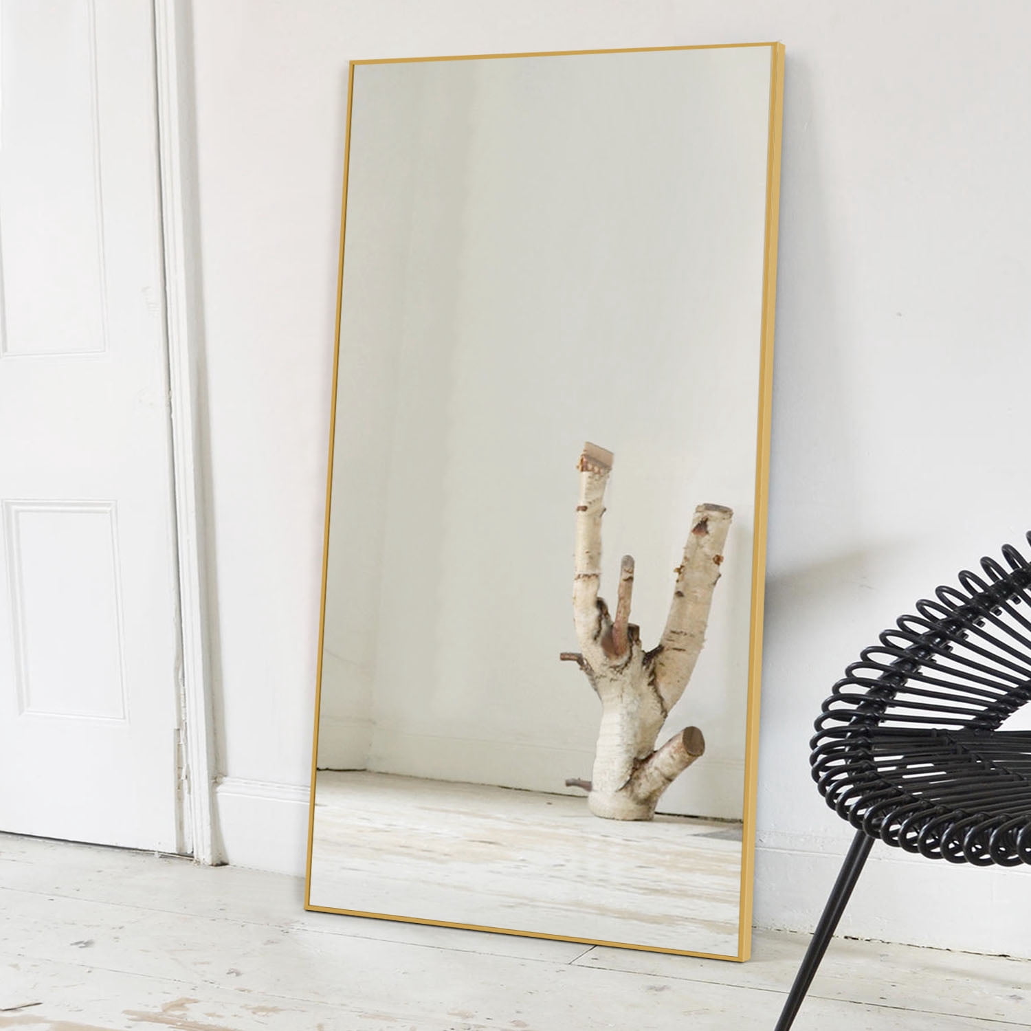71"x24" Gold Modern Full Length Mirror