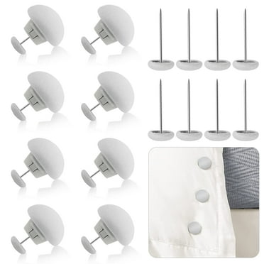 EEEkit 8pcs Duvet Cover Clips, Mushroom Comforter Clips, Cotton Double Sided Pin Fasteners Bed Sheets Clip for Comforter Curtain, Gray