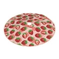 thumbnail image 2 of Bingfone Christmas Tree Skirt Mat Christmas Decoration Interior 36" -Cute Strawberry, 2 of 6