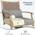 thumbnail image 4 of Poteban Patio Swivel Chairs Set of 6, Outdoor Dining Chairs with Deep Seat Cushion, All Weather Swivel Rocker Chairs with Hand-Painted Metal Frame, for Backyard Deck Lawn (Gray), 4 of 8