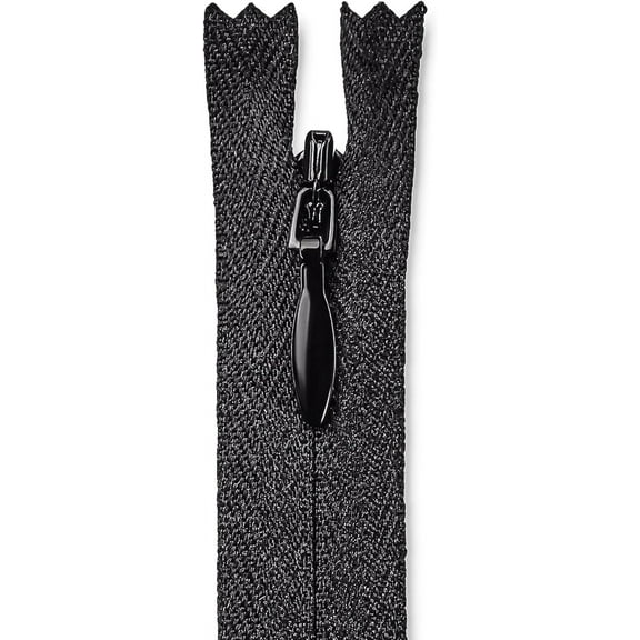 Lakesstory Black Zipper 10inch Invisible Zipper Hidden Zipper Heavy Duty Craft Zipper 1pcs