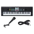 thumbnail image 1 of Teclado Electrónico de Música Digital de 61 Teclas, Teclado, Piano Eléctrico, Regalos para Niños , Blanco negro, 1 of 9