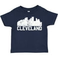thumbnail image 3 of Inktastic Cleveland Skyline Grunge White Boys or Girls Toddler T-Shirt, 3 of 5