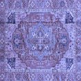thumbnail image 1 of Ahgly Company Machine Washable Indoor Square Persian Blue Traditional Area Rugs, 3' Square, 1 of 4
