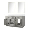 thumbnail image 5 of Abbey 60 in W White Oak Double Vanity Quartz Countertop and 55 in Mirror, 5 of 6