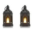 thumbnail image 4 of Baohd 2pack/lot Small Lanterns Decorative Cozy Atmosphere In Any Space Christmas Centerpieces For Tables Black Lanterns How black-2PCS 5Set, 4 of 6