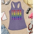 thumbnail image 3 of S4E Women's Pride Gay LGBTQ Rainbow Racerback Slim Fit X-Small Purple, 3 of 4