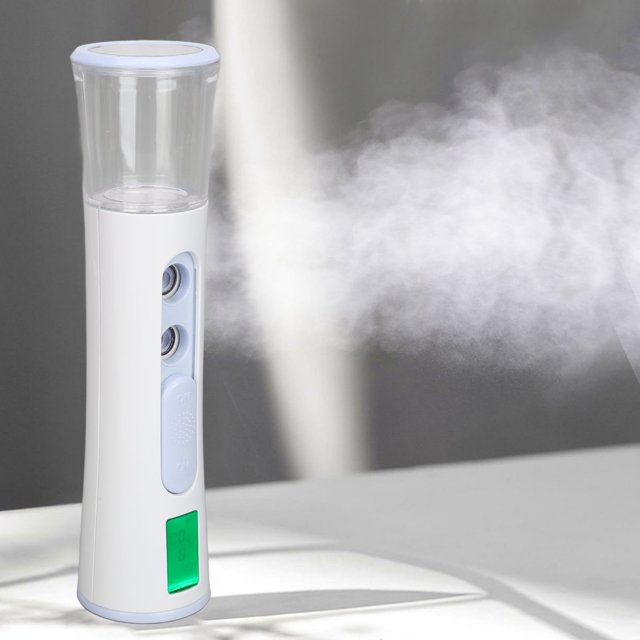 Nano Facial, Pulverizador de Niebla Facial, 1.0 Fl oz, Alto Volumen, Doble Orificio, Eléctrico, Humidificador de Piel de Mano para El Hogar, Vieges, Cara, Hidratante E