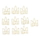 thumbnail image 2 of 100 clips de papel de corona de metal multifuncionales, resistentes al óxido, con proceso de galvanoplastia que evita resbalones, bonitos y divertidos clips de papel., 2 of 14