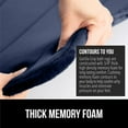 thumbnail image 4 of GORILLA GRIP Bathroom Rug, Soft Absorbent Memory Foam Shower Floor Mat, 36x24 Navy Blue, 4 of 10