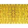 thumbnail image 1 of Ahgly Company Indoor Rectangle Abstract Yellow Modern Area Rugs, 2' x 4', 1 of 4