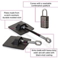 thumbnail image 6 of Computer Security Products Refrigerator Lock Fridge Freezer Security Black Combination Padlock, 6 of 7