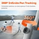 thumbnail image 5 of Insta360 Flow Pro - Estabilizador de cardán impulsado por IA para teléfono inteligente, compatible con Apple DockKit, seguimiento panorámico infinito de 360º, estabilización de 3 ejes, trípode incorpo, 5 of 5