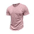 thumbnail image 4 of JIA JIA SHUANG Mens Shirts Lightweight Regular Fit V Neck Short Sleeve T Shirts Classic Basic Tee Tops Casual Summer Clothes, 4 of 6
