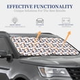 thumbnail image 4 of Honeii Pirate Theme Print Foldable Car Sun Shade for Windshield, 2-Piece UV Protection Shade, Protects Car Interior, Ideal for Cars, Trucks, SUVs-Large, 4 of 6