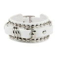 thumbnail image 1 of Pulseras, brazaletes, multicapa, hebilla metálica, ideales para fiestas, con cadena ajustable. Blanco, 1 of 9