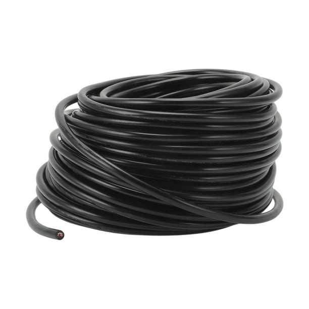 Cables de Tierra Eléctrica para Automóviles Unique Bargains 98FT Negro TC 1 Pcs 24AWG 8 Conductores Totalmente Aislados y Con Chaqueta de Toque Suave Universal
