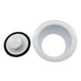 thumbnail image 4 of Westbrass D2082-50 3-1/2" Extra-Deep Collar Waste Disposal Flange & Stopper, Powder Coat White, 4 of 10