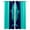 Blue, variant on Tropical Fish Kitchen Curtains Mandalas Boho Modern Green Abstract Stripe Cafe Short Curtains for Bathroom Blackout Window Curtain Small Window Treatment Drapes for Bedroom Living Room 52"x45"x2
