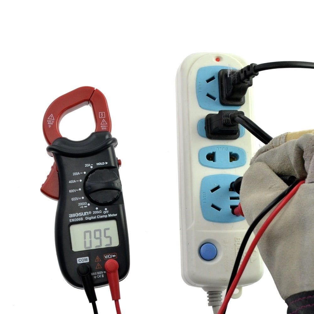 Digital Clamp Multimeter Current Meter Continuity Test With Buzzer Electronic Tester Ammeter Voltmeter EM306B