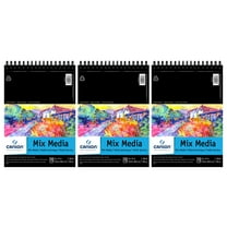 Canson Artist Series Mixed Media Pad, Top Wire Binding, 20 Sheet, 9x12 inch, Pack of 3