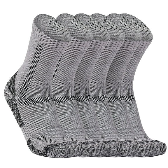 3 Pairs Merino Wool Socks for Men Women, Thermal and Warm Crew Socks for Winter Work Hiking Running 3 Pairs