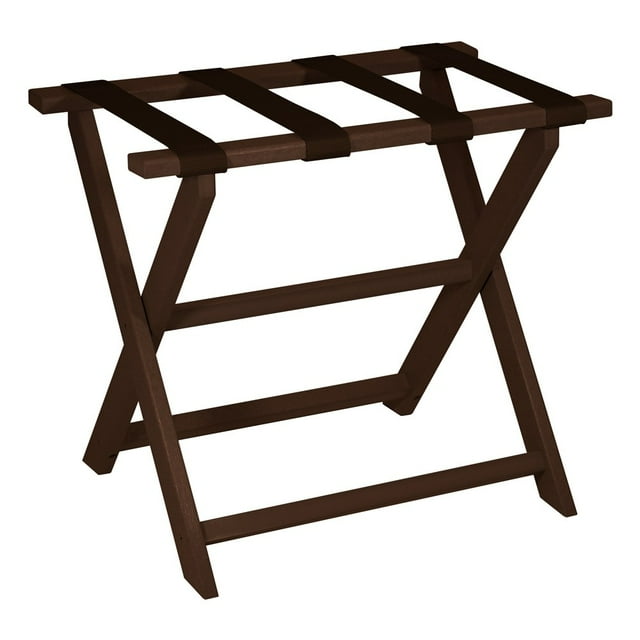 Porte-bagages Pliant Marron Écologique avec Sangles Marron