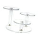 thumbnail image 4 of 2 Soportes Elevadores De Exhibición De Productos Acrílicos Redondos De 3 Niveles Para Joyería, Pendientes, Rocas Transparentes, 4 of 8