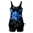 thumbnail image 5 of Fmbrln Tankini Swimsuits for Women Two Piece Bathing Suits with Boyshorts Fashion Floral Print Athletic Swimwear Sets, 5 of 6