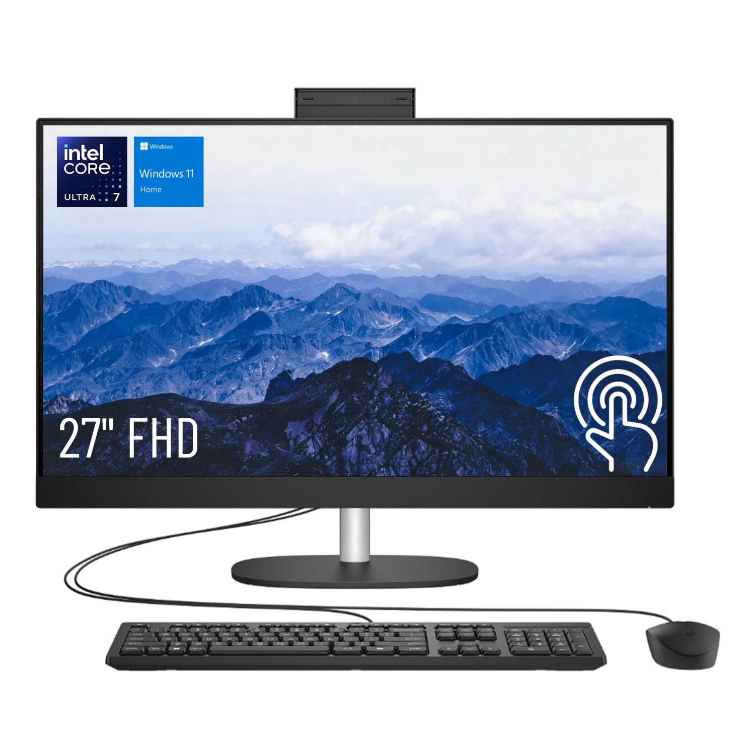 HP 23.8 inch All-in-One Desktop PC FHD Touchscreen Intel i3 , 8GB