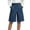 Navy-360427BB, variant on Womens Denim Shorts Wrap Front Short Jeans for Women Knee Length Wide Leg Bermuda Shorts for Women with Pockets Navy XL