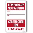 thumbnail image 1 of No Parking Sign,Tow-Away Signs,Noticce Sign,Write-On Sign "No Parking" 8x12 Inch Metal Metal Sign, 1 of 5