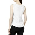 thumbnail image 2 of bar III Womens Textured Knit Blouse, White, XX-Large, 2 of 2