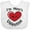 AA-White, variant on Inktastic I'm Mimi's Valentine Boys or Girls Baby Bib
