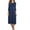 A01_Navy, variant on Bzhegqhd Women Fashion Casual Pleated-cent Sleeve Dress