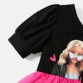 thumbnail image 3 of Barbie Girls Tutu Dresses Bowknot Design One Shoulder Mesh Splice Barbie Outfits Sizes 2-6, 3 of 7