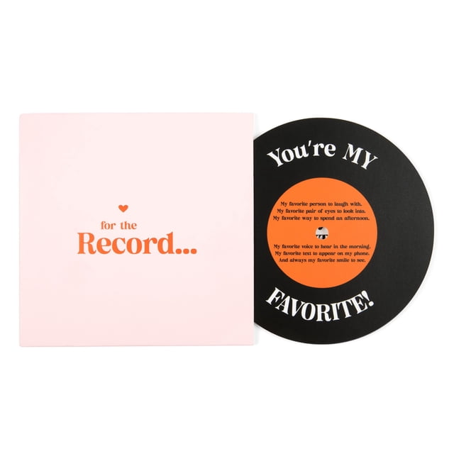 Tarjeta de aniversario Bee! Para el amor, regalo con diseño de disco
