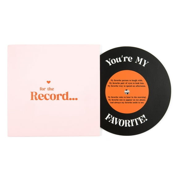 Tarjeta de aniversario Bee! Para el amor, regalo con diseño de disco