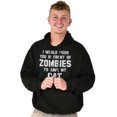 thumbnail image 5 of Push You into Zombies to Save My Cat Hoodie Sweatshirt Women Men Brisco Brands S, 5 of 6