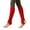 Red, variant on HUANLEDASH 2 Pairs Ballet Leg Warmers with Heel Hole Knitted Winter Extra Soft Long Leg Warmers for Yoga Dance Anti-slip Leg Socks Yoga Sport Calf Covers